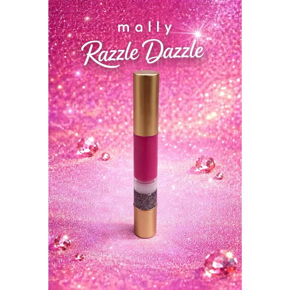 mally - High-Shine Liquid Lipstick - Shade: Razzle Dazzle - 0.12 oz/ 3.5 g